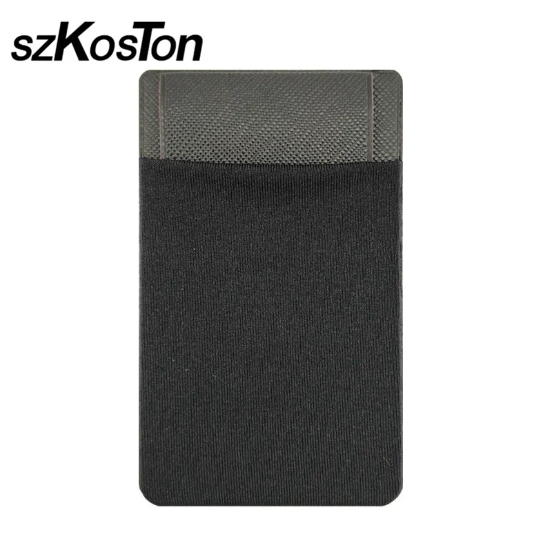 Новинка черный клей лайкра флип кошелек для телефона чехол ID кредитных карт