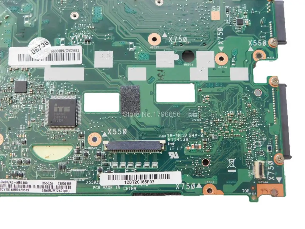 X550ZA материнская плата для For Asus X550Z K550Z X555Z VM590Z ноутбука X550ZE Тест ok A8-7200U | Компьютеры