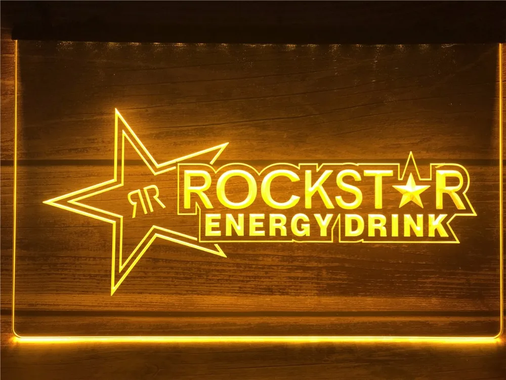 Светодиодный неоновый светильник A228 Rockstar Energy Drink Beer Bar