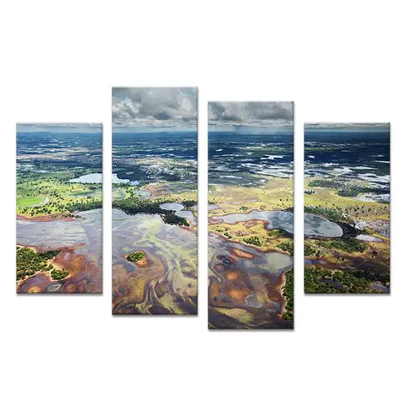 Комплект из 4 предметов исследовать арт настенная живопись Печать на холсте для