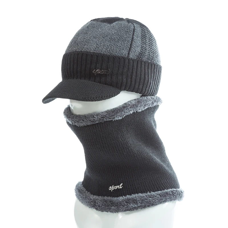 SANDMAN, высокое качество, хлопковые меховые зимние шапки Skullies Beanies для мужчин и женщин, шерстяной шарф, шапки, маска, шапка, вязаная шапка