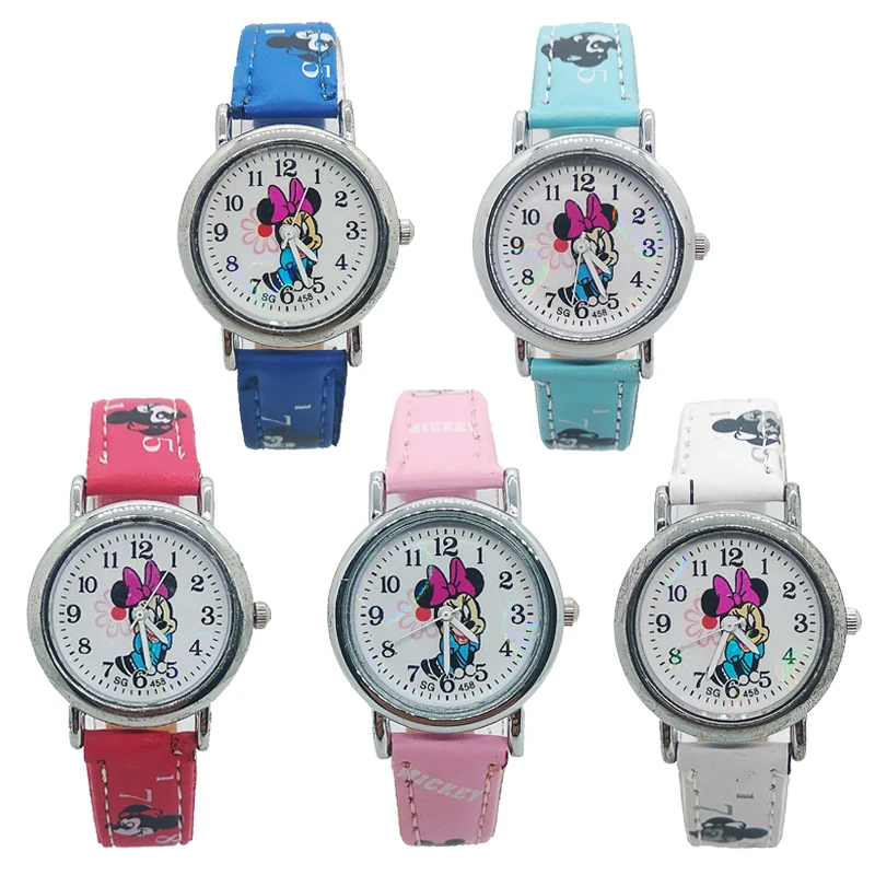 2020 new Fashion Leather children watch for girls women casual kids watches boys clock birthday gift child quartz wristwatch | Наручные