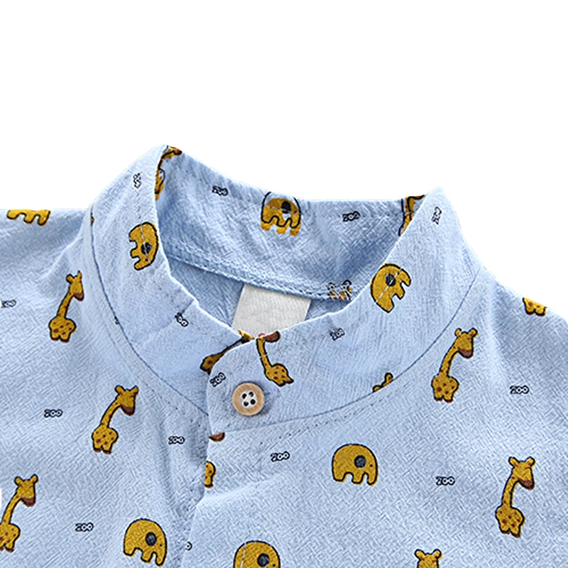 Baby Boys Clothing Children Summer Clothes Cartoon Kids Boy Set Animal Short Sleeve Top+Short Pants |
