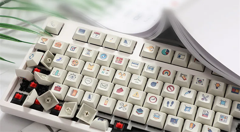 Прохладный Джаз Сублимация pbt DSA профиль личности keycap для механической игровой клавиатуры MX переключатели