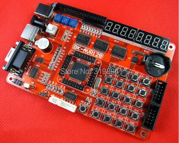 Бесплатная доставка 1x AVR ATMEGA128 макетная плата ATMEL AVR128 микроконтроллер|board atmel|board
