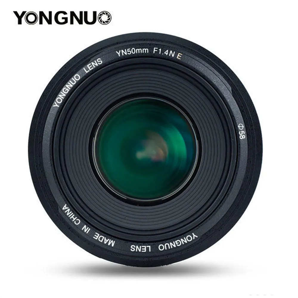 Стандартный основной объектив YONGNUO YN 50 мм F1.4N E F1.4 AF/MF для Nikon D7500 D7200 D7100 D7000 D5600 D5500 D5300