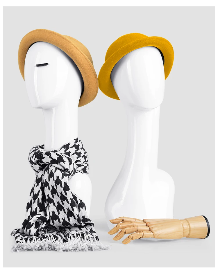 High Quality Fashion Female Head Mannequin Fiberglass Female Head Model Factory Direct Sell