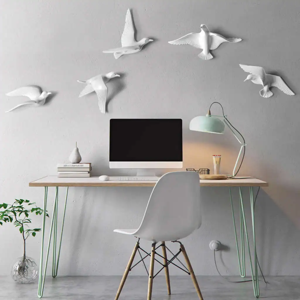 3D стерео наклейка на стену в виде птицы|Наклейки стену| |