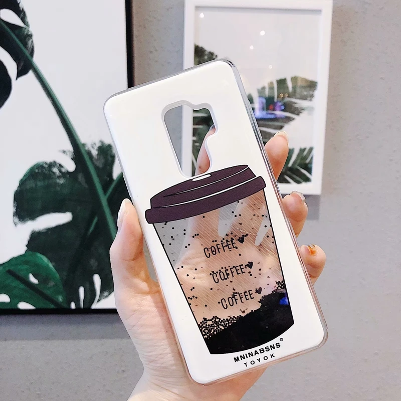 Чехол-накладка с жидкими блестками для Samsung Galaxy S8 plus S7 Edge S9 |