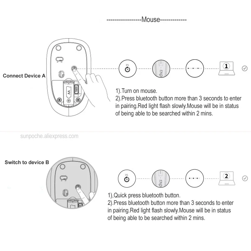 Rapoo 8000 м Multi-mode Silent Беспроводной клавиатура Мышь Combo Bluetooth 3,0/4,0 РФ 2,4 г переключаться между 3 устройств связи