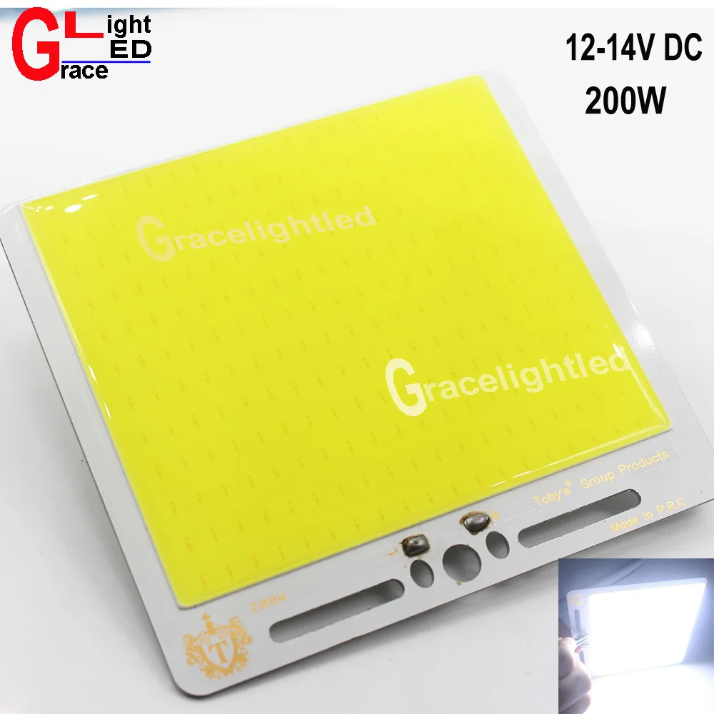 12V 200W 5 шт. супер яркий 12 В 200 Вт 680 Вт Удочка COB светодиодный источник света Автомобильные огни DC12-14V холодный белый 6500 к для наружного кемпинга лампа - Испускаемый цвет: 12V 200W