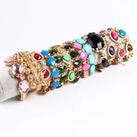 new product wholesale 12 pieces mixed style multicolor simple fashion bohemian big meteorite style jewelry bracelet