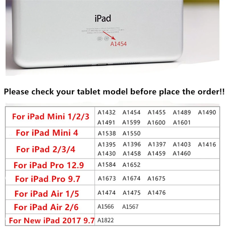 Чехол для iPad Mini из искусственной кожи силиконовая Мягкая задняя флип-подставка