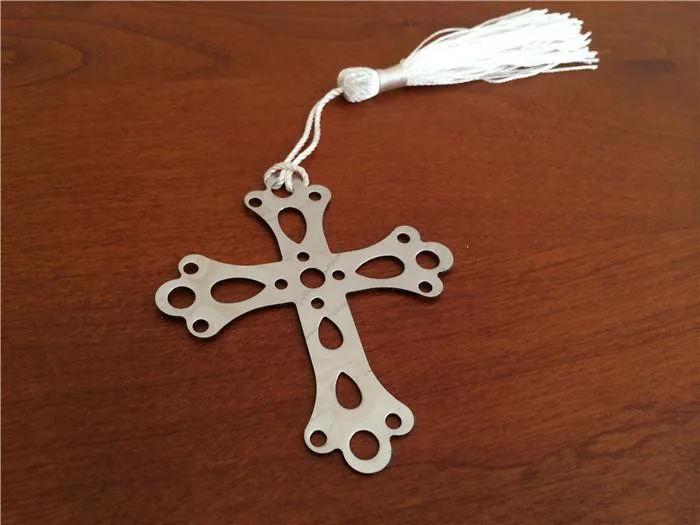 Крестообразная металлическая Закладка в виде кисточек принадлежности для