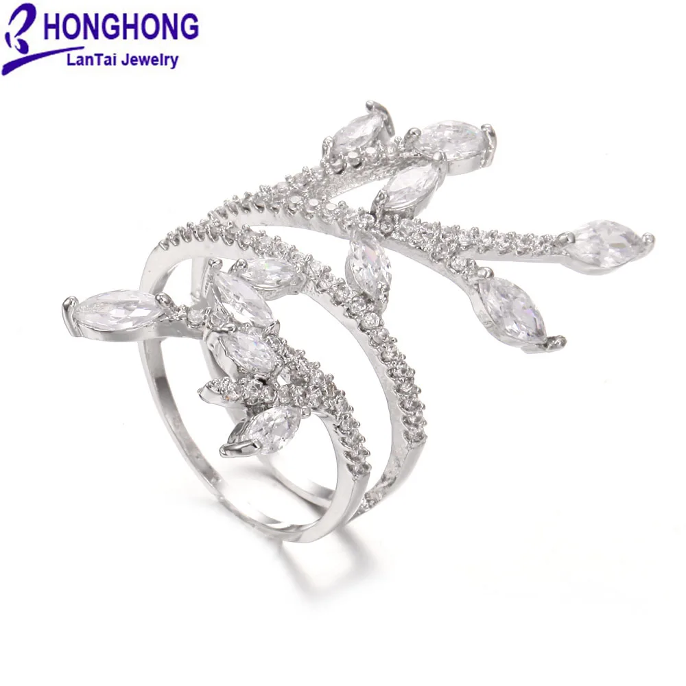 

Кольца женские свадебные HONGHONG, с фианитами