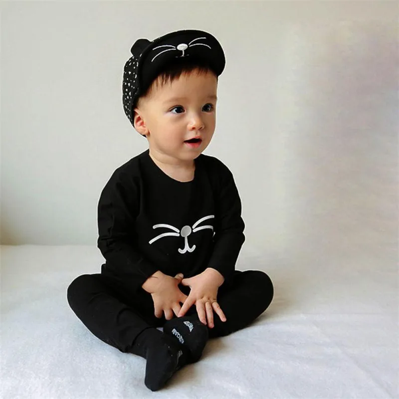 wholesale drop shipping Kids Baby Beret Kitten Visor Baseball Cap Casquette Cotton Peaked Hat baby beanie 2018 PYMAY16 | Детская одежда