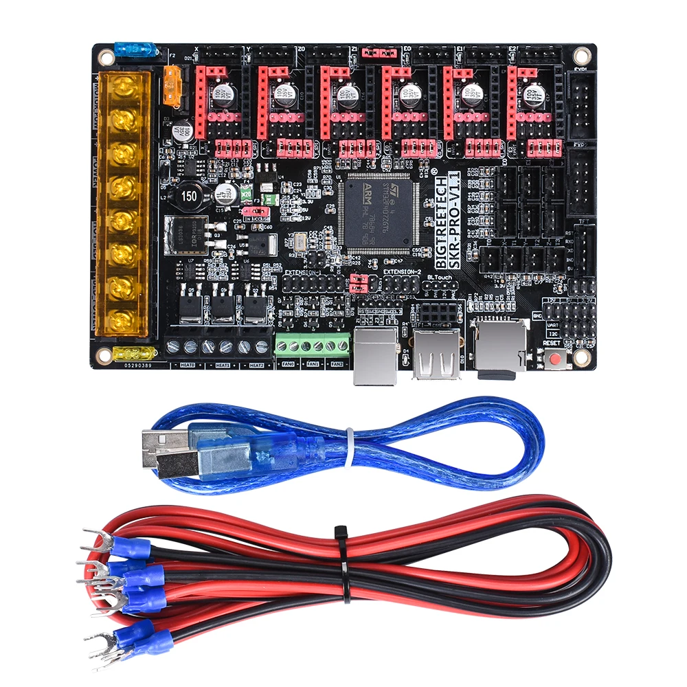 BIGTREETECH SKR PRO 32 бит плата управления 32 бит части 3d принтера Поддержка ESP01S wifi TMC2208 TMC2130 SPI MKS GEN L RAMPS 1,4