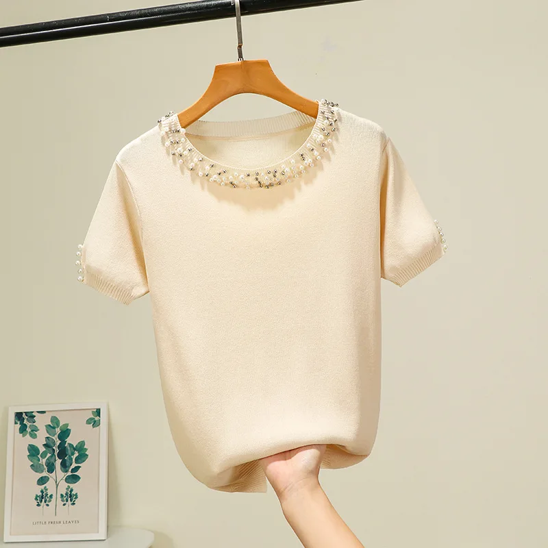 2021 Fashion New Women Shirt T-Shirts Knit Shirts XY03 | Женская одежда