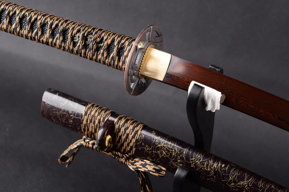 Новый Дамаск Сложенном Стали Гальванических Красный Клинок Нет Привет Японский