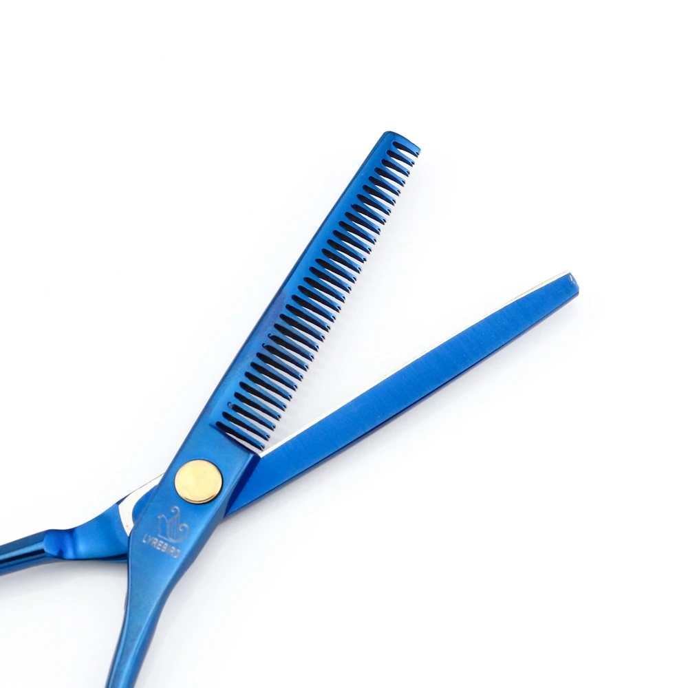 Hair scissors 5.5 INCH Left hand and Right Japan Black Blue Golden Rainbow Suit optional Lyrebird NEW | Красота и здоровье
