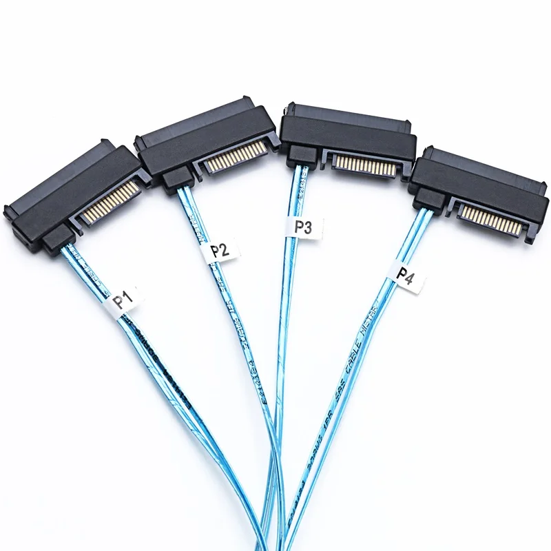 Мини SAS SFF-8643 хоста до 4 29pin SFF8482 + 15pin жесткий диск с разветвлением 6 Гбит/с сервер