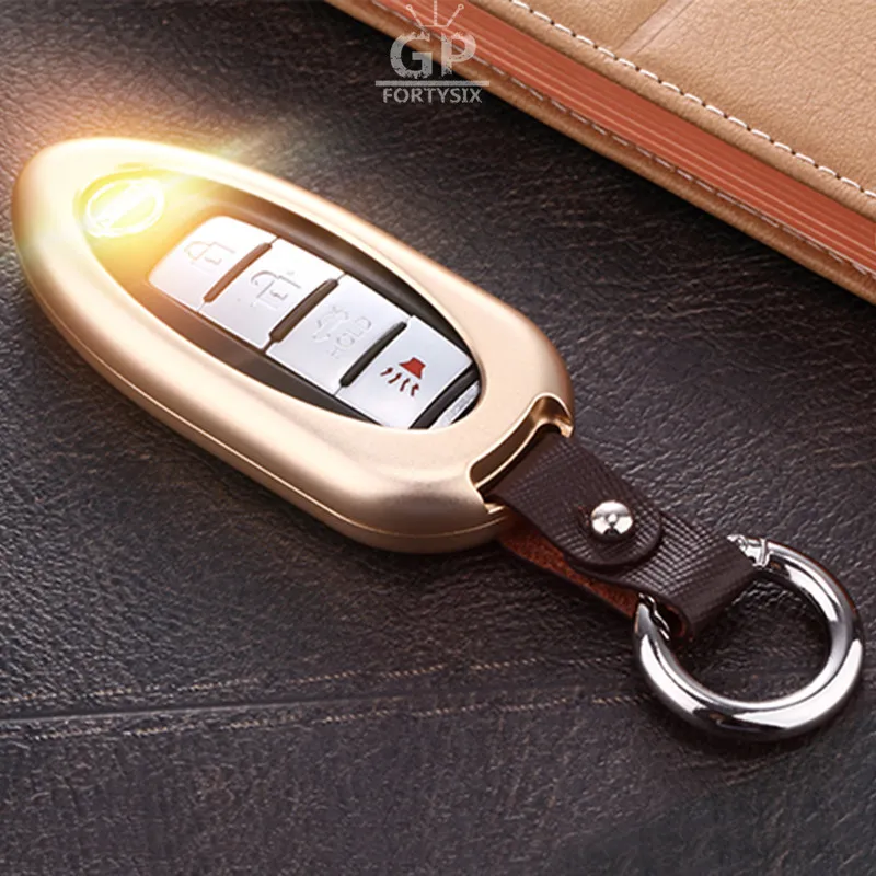 Чехол из алюминиевого сплава для Nissan Qashqai J10 J11 X Trail t31 t32 Rogue Tiida Pathfinder Murano Note Juke|car key