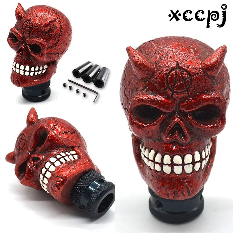 Универсальная ручка переключения передач для автомобиля с черепом