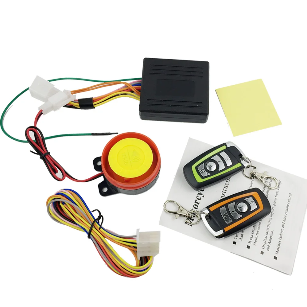 Motorcycle Scooter Alarm Anti-theft Security Alarm Protection System Remote Control Engine Start Universal Motor Bike Chopper