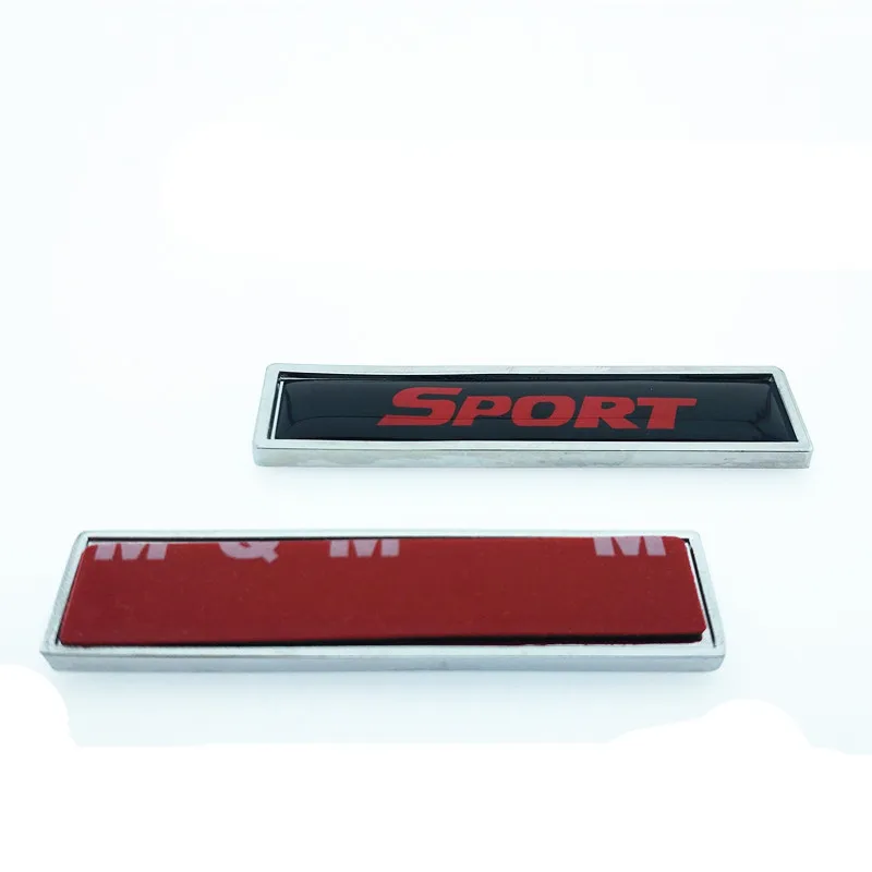 2PCS/lot SPORT logo Fender Side Decoration Sticker Metal Emblem Badge Decal Car Styling for Toyota Highlander BMW HONDA | Автомобили и