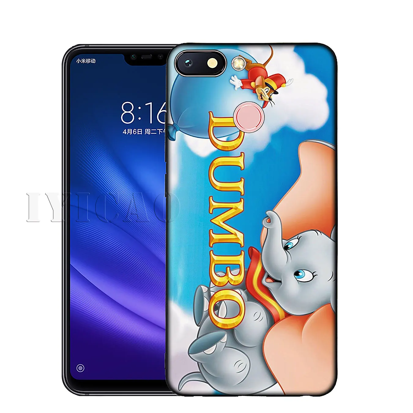 Мягкий силиконовый чехол для телефона IYICAO Dumbo с милым слоном аниме Xiaomi Redmi K30 K20 8A 7A