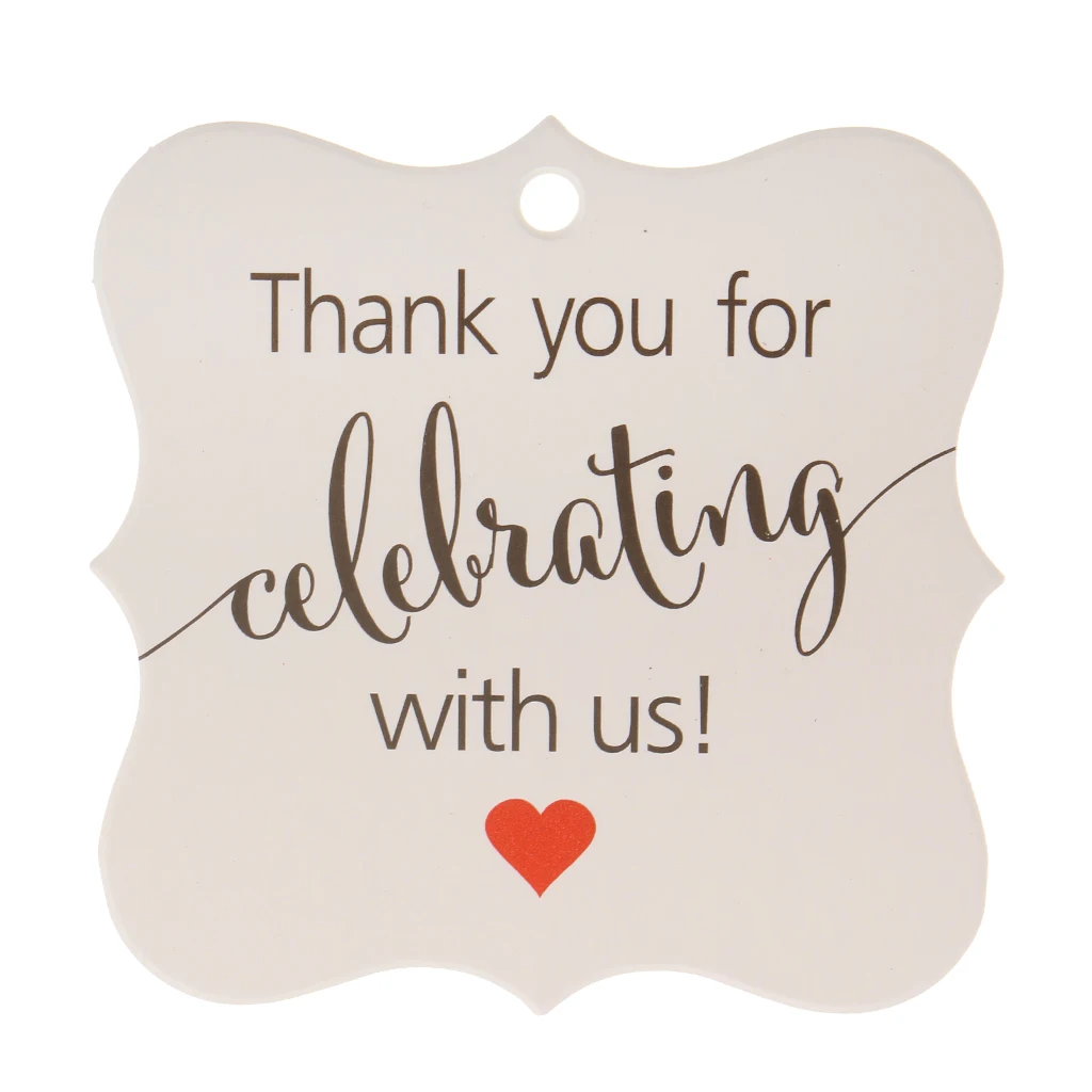 Упаковка из 200 деревенская крафт бумага благодарим вас подарочные бирки с