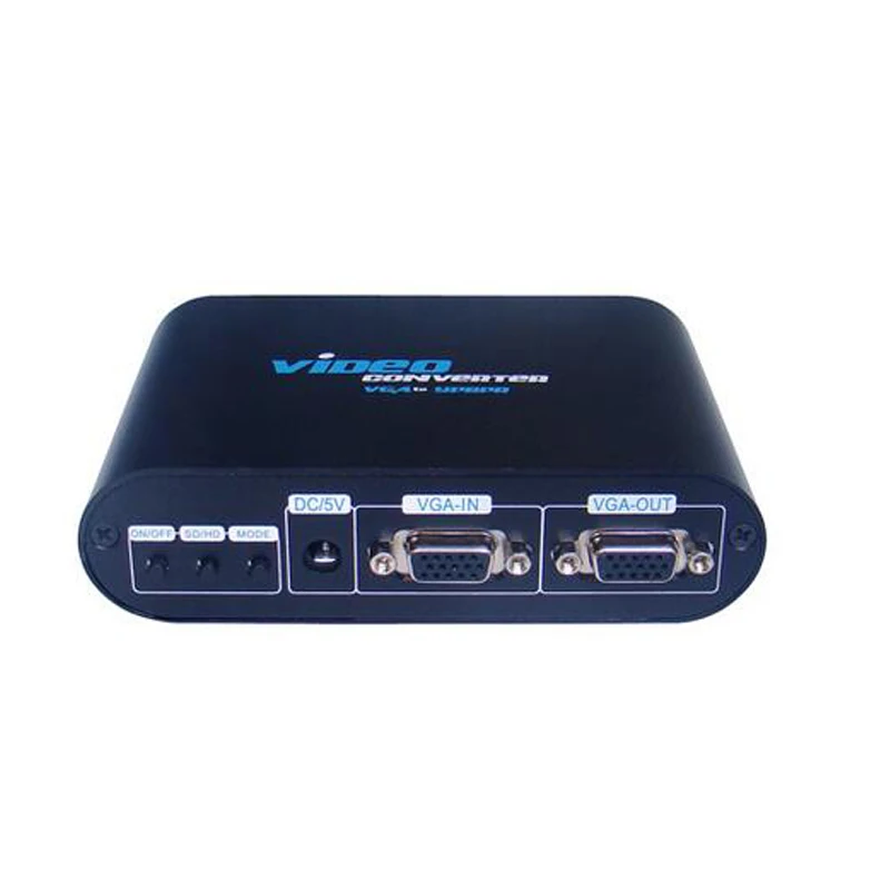 Портативных ПК VGA к компоненту 5RCA аудио-видео конвертер Splitter поддерживает и