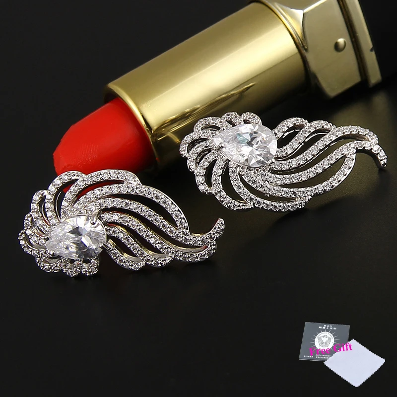 Клубная фабрика 2017 новые женские серьги капли в форме пера с каплей воды