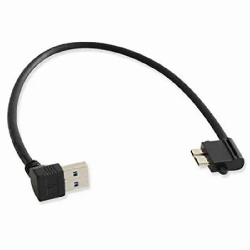 2 Упак. Угловой USB 3 0 Micro-B папа вниз A Мужской адаптер кабель для Samsung Galaxy Note N9005 N9002