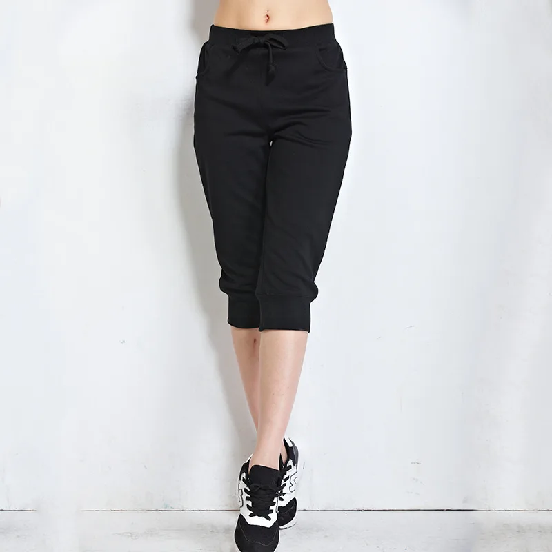 Women's summer Seven Length Harem Pants Large Size 5XL 6XL Gray Casual Joggers Sweatpants trousers Capri female | Женская одежда