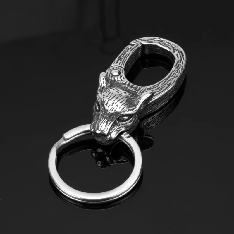 Брелок для ключей portachiavi chaviro llavero, брелок для ключей llaveros para hombre из нержавеющей стали в виде черепа, змеи, Льва, орла, животного