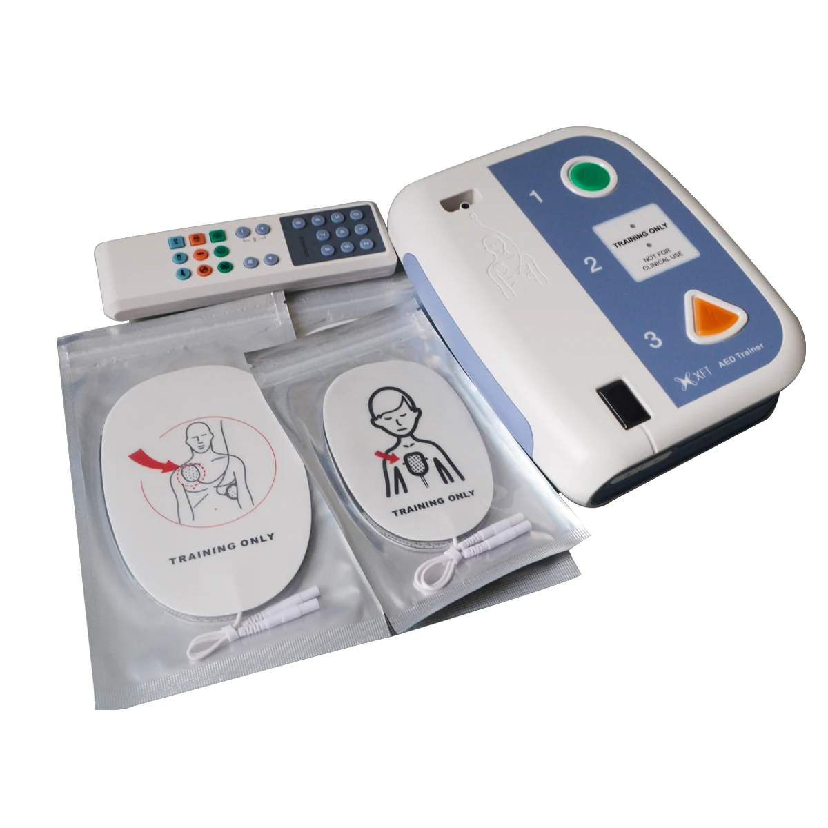 AED Trainer 120C+XFT First Aid Device Automated External Defibrillator Teaching CPR Training Emergency Rescue Bilingual Teach