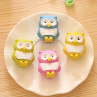 1pc novelty 3d owl shape rubber eraser creative kawaii school office supplies papelaria gift for kids art drawing stationery