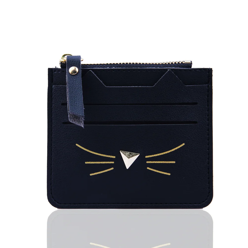 Женский мини держатель для ID карт визитница кредитных из искусственной кожи