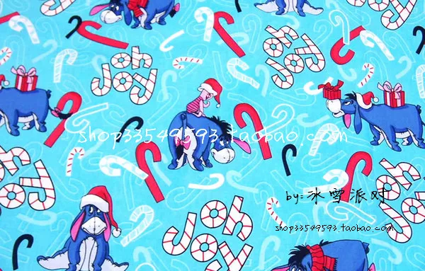 Рождественский Санта Шитье Хлопок Поплин Ткань DIY материал ручной работы ткань