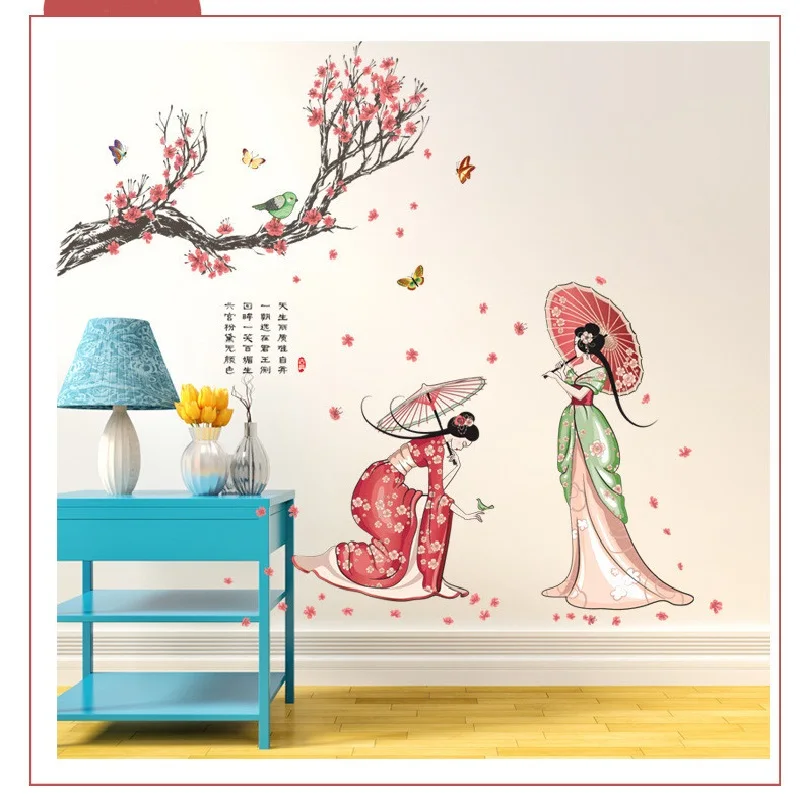 Большая спальня гостиная фон настенные наклейки украшения фрески с окружающей