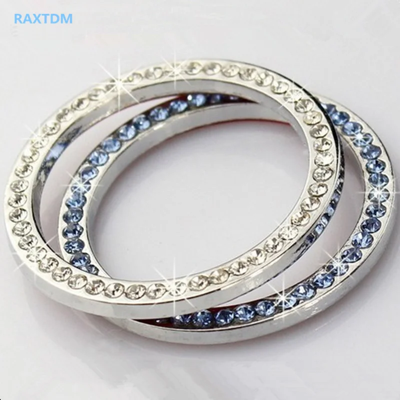 Кристальный автомобильный двигатель старт Стоп ключ зажигания кольцо для Fiat Panda