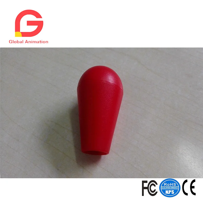 Красный 4 шт. аркадный джойстик летучая мышь для SANWA джойстик Seimitsu handl ручка - Цвет: Красный