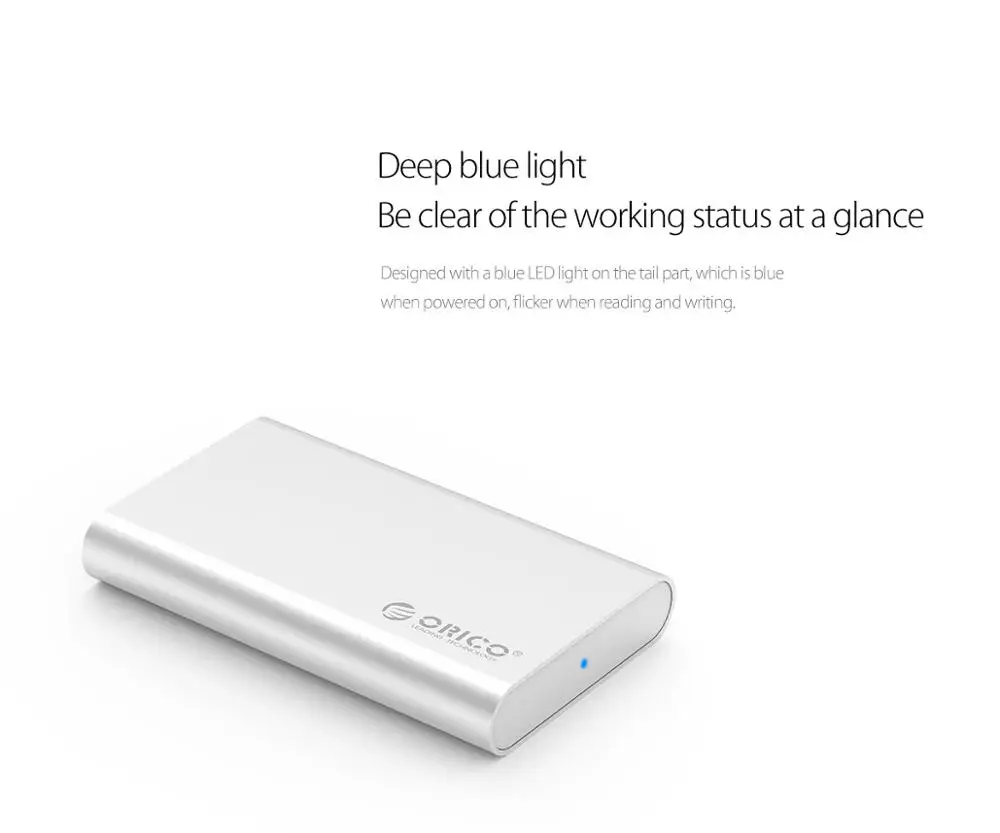 ORICO type-C Мини mSATA SSD корпус алюминиевый 5 Гбит/с высокоскоростной HDD чехол для Laotop Настольный для Windows/Linux/Mac винт крепления