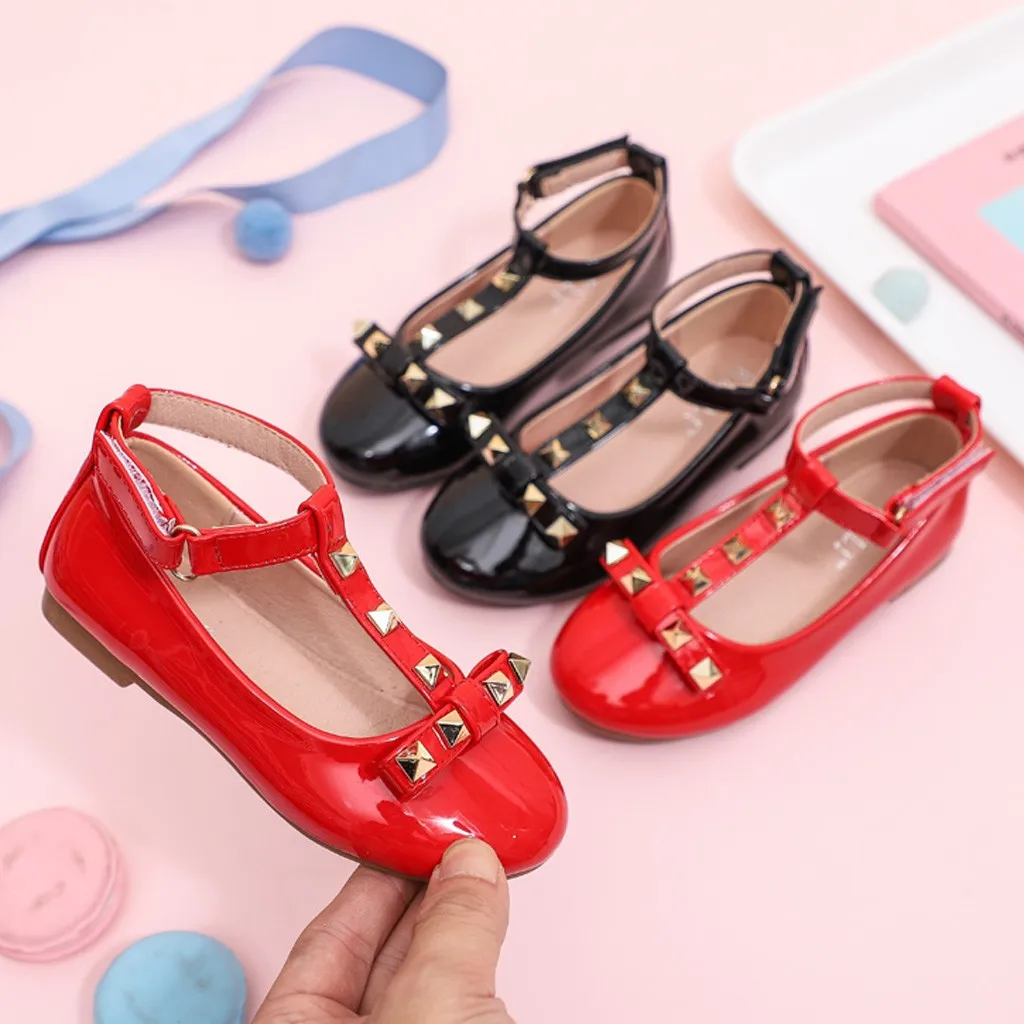 Обувь для девочек обувь принцессы Осенняя детская в горошек Праздничная