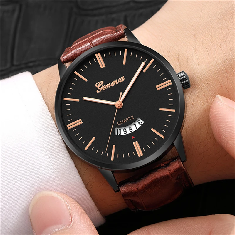 Часы мужские 2021 новые модные кварцевые наручные часы с розовым золотым