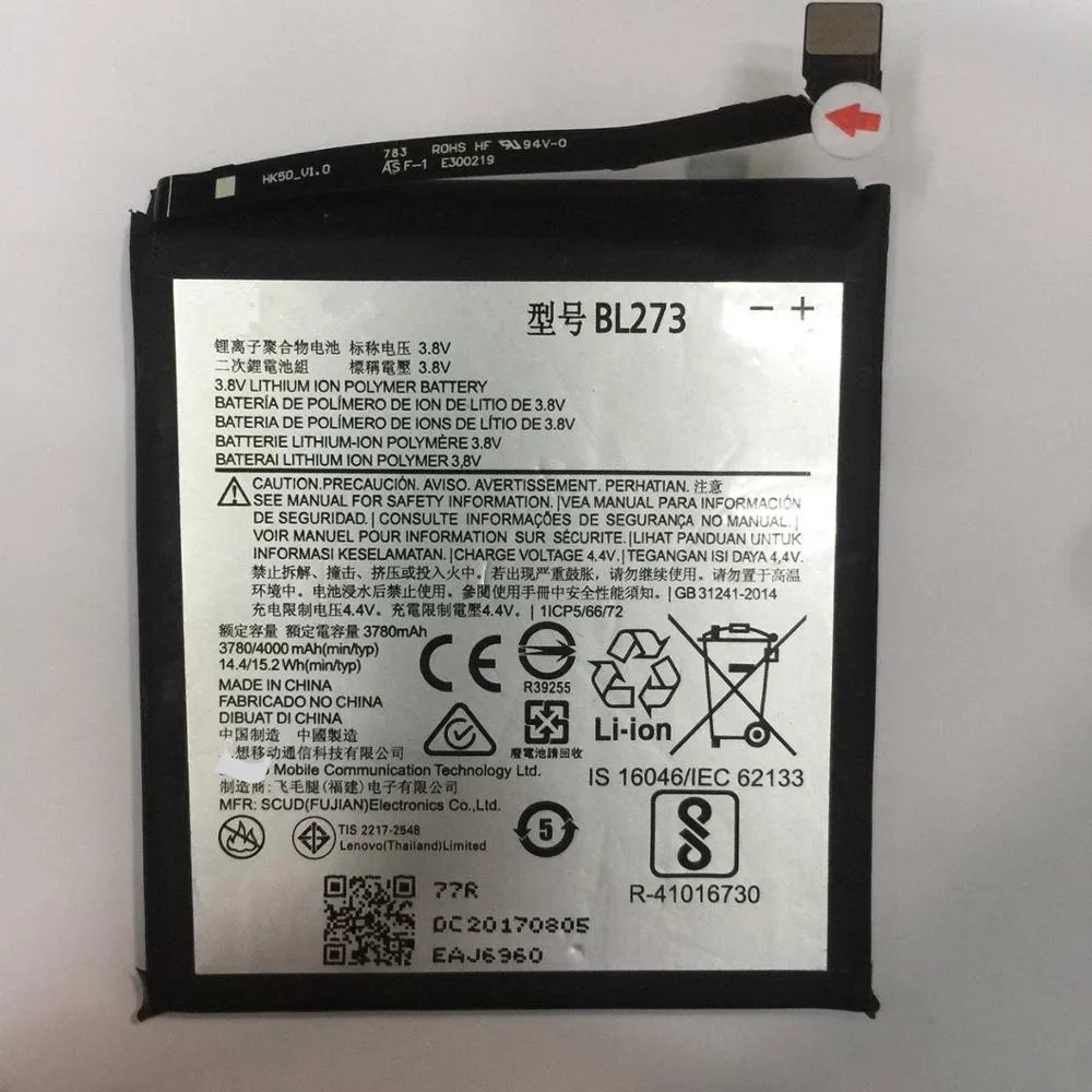 Аккумулятор 3780mAh Для lenovo K6 Note BL273|battery for lenovo|battery forbattery |