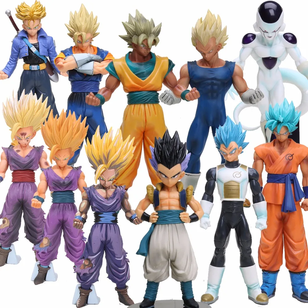 19-30 см Dragon Ball Z Super Saiyan vegeta Son Гоку Фриза Trunks vegetto фигурка Gotenks из ПВХ фигурка Коллекция Модель игрушки 11 стилей