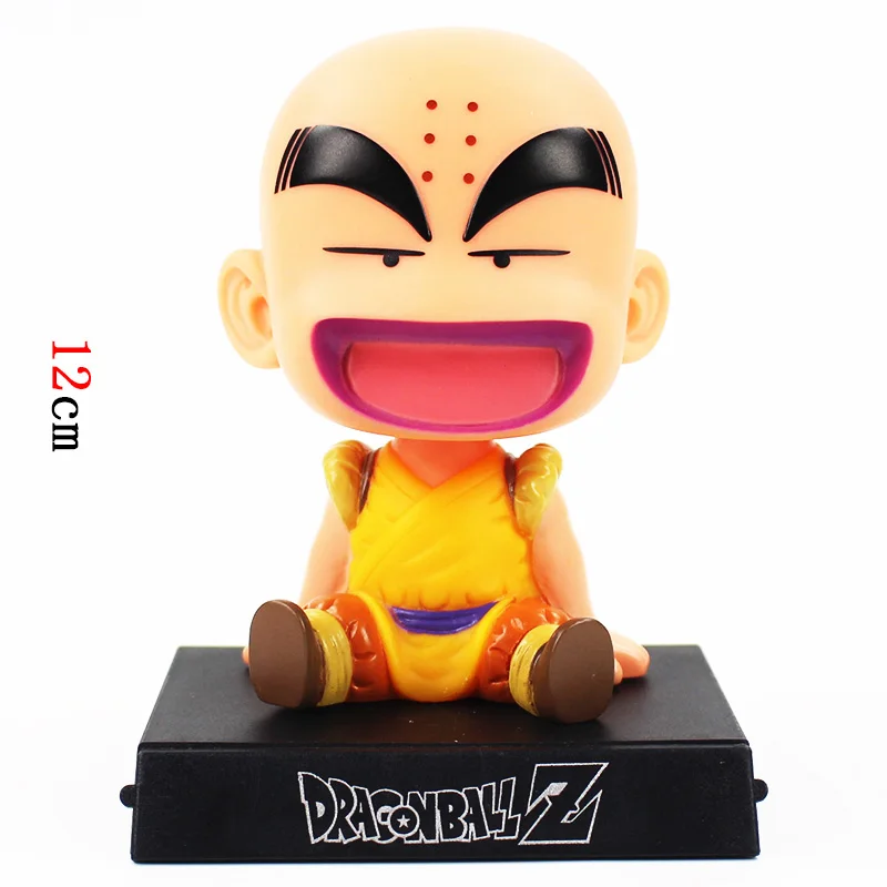 Bobble Head Dragon Ball экшн Сон Гоку фигурка криллин встряхните головку держатель телефона кронштейн украшение автомобиля аниме модель ПВХ игрушки подарки