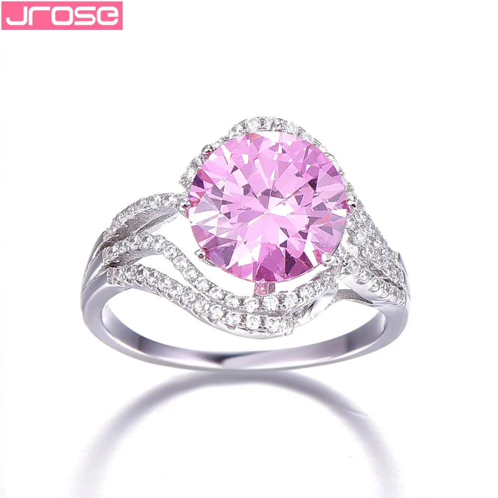 Jrose абсолютно новое 5ct Радужное Fire Mystic CZ кольцо подарок для женщин подлинное